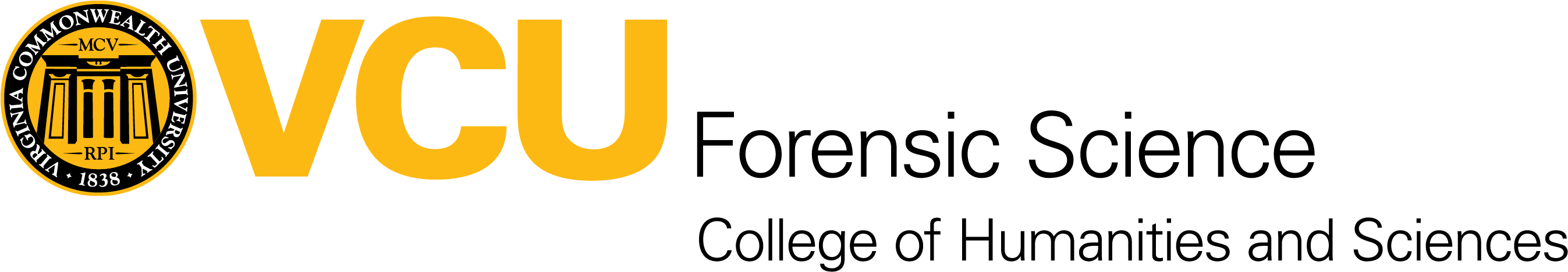 Logo for the VCU Department of Forensic Science