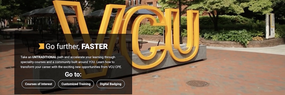 An image of the new website